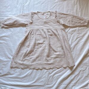 Jamie Kay Long Sleeves Organic Cotton Muslin Frankie Dress, Size 6 yrs o…